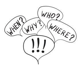 Bubbles with questions