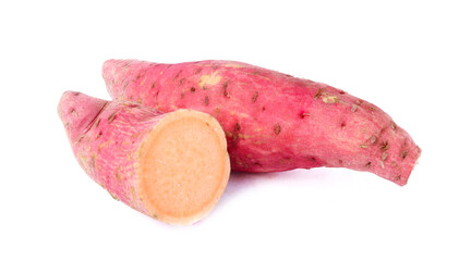 Sweet potato isolated on white background