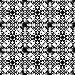 Seamless vector pattern in geometric ornamental style.