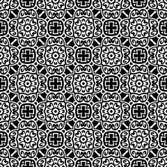 Seamless vector pattern in geometric ornamental style. 