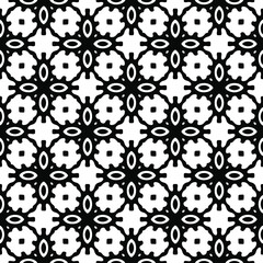 Seamless vector pattern in geometric ornamental style. 