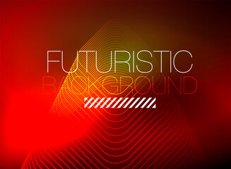 Neon color square shape lines abstract background. Shiny magic energy and motion concept, vector abstract wallpaper background