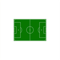 soccer field with grass vector illustration
