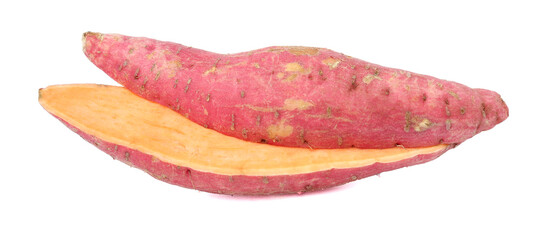Sweet potato isolated on white background