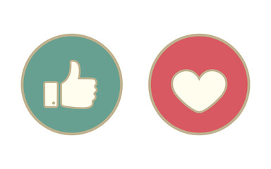 Like. Thumbs up. Heart.