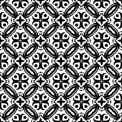 Seamless vector pattern in geometric ornamental style. 