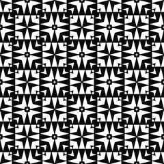 Seamless vector pattern in geometric ornamental style. 