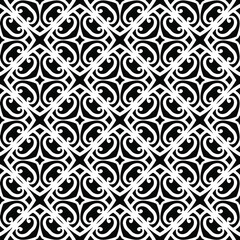 Seamless vector pattern in geometric ornamental style. 
