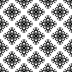 Seamless vector pattern in geometric ornamental style. 