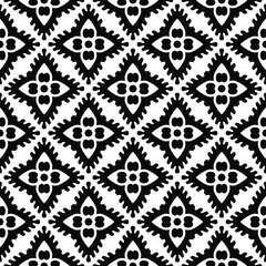 Seamless vector pattern in geometric ornamental style. 
