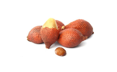 salak fruit,salacca zalacca isolated on white background