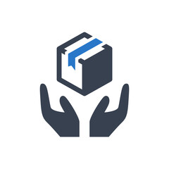 Handle with care icon