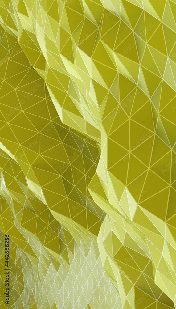 Poster abstract background futuristic digital wireframe wrinkled paper vertical concept and online connecti