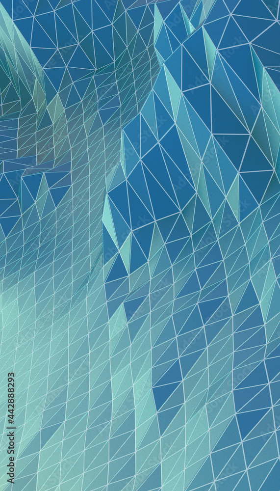 Poster abstract background futuristic curve digital wireframe vertical concept and online connection with o