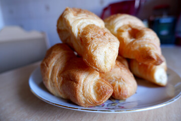 croissant on a plate