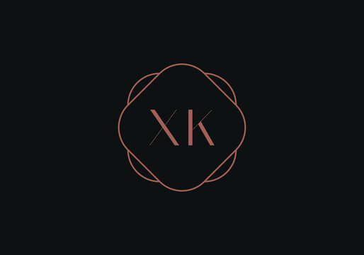 Initial letters XK logo design template