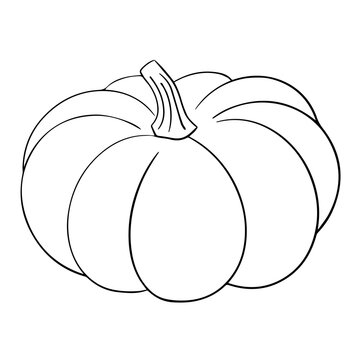 cute pumpkin cartoon black and white