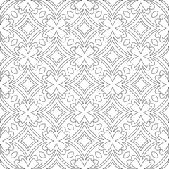 Fotobehang Vector geometric pattern. Repeating elements stylish background abstract ornament for wallpapers and   backgrounds. Black and white colors  © t2k4
