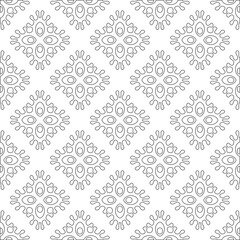 Vector geometric pattern. Repeating elements stylish background abstract ornament for wallpapers and 

backgrounds. Black and white colors 