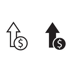 Dollar up Icon
