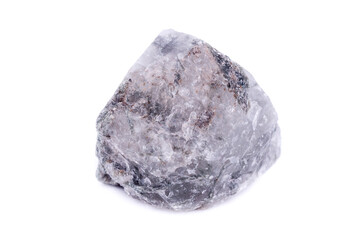 Macro mineral stone Apatite on white background