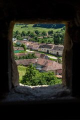 Alma Vii village in Transylvania, Romania. Colorful houses in Alma Vii, the place where traditions come back to life