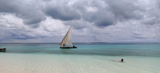 sailboat on the sea