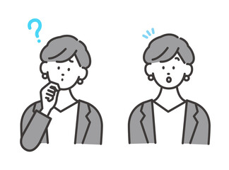 働く女性 ビジネスイラスト ベクター素材セット