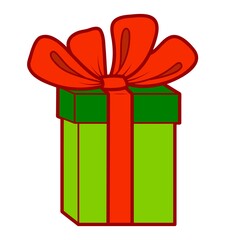 Christmas cartoons clip art . Gift clipart illustration