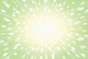 Fototapeta premium スピード感のある楕円の集中背景_黄緑色