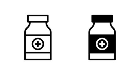Medicine Bottle icon vector for web, computer and mobile app