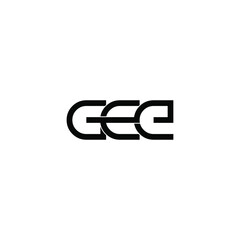 gee letter original monogram logo design