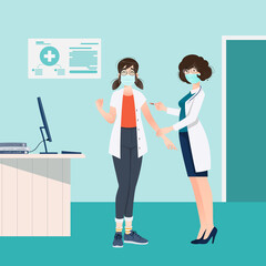 Concept medical and vaccination for protects people from coronavirus and immunize.