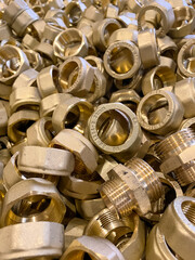 Brass nuts to be recycled 