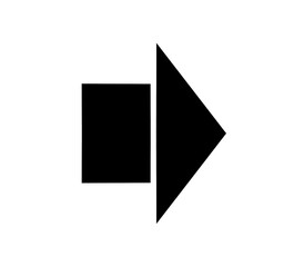 black and white arrow