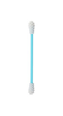 Reusable cotton swab isolated on white. Conscious consumption