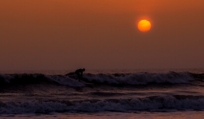 Surfer at Dusk