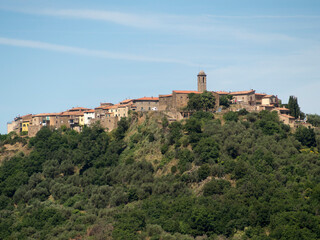 Obraz premium Italia, Toscana, Grosseto, Monte Amiata, il paese di Montegiovi.