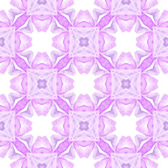 Summer exotic seamless border. Purple unusual