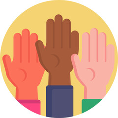 Hand and Gesture Icon. Protest Icon.