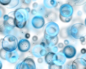 Abstract background with blue and grey air bubbles 