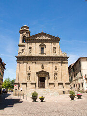Fototapeta na wymiar Italia, Toscana, Grosseto, Monte Amiata, il paese di Castel del Piano. La chiesa della Propositura.