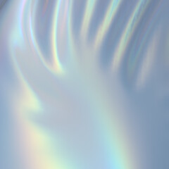 Modern abstract pastel iridescent holographic foil background. 3d render.