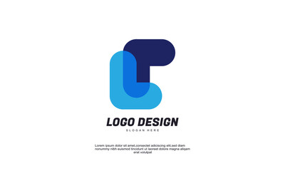 creative idea logo for business company finance  template brilliant idea logo vector flat design