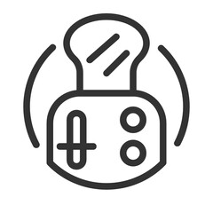 Toaster outline icon.