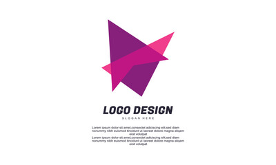 stock creative company media and business logos with colorful