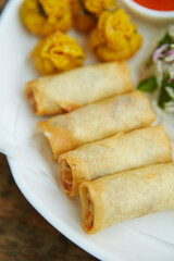 Vietnamese Spring Rolls,various vegetables