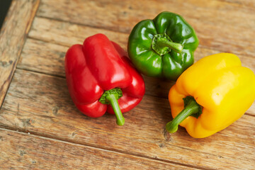 red and yellow pepper,fresh paprika