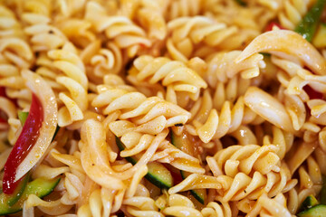 close up of a spaghetti