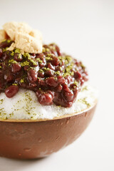 green tea shaved ice 